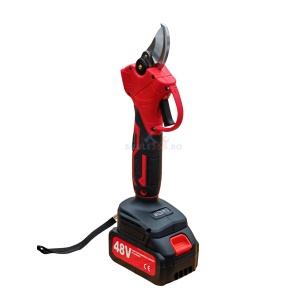 Foarfeca gradina electrica cu 2 acumulatori 48V x 8AH, pentru gradina, diametru taiere 27mm, Valiza, profesional Motoyama Japan CMP1728 - Img 6
