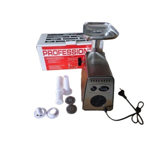Masina de tocat carne INOX, 3500W, functie reverse, 3 in 1 cu adaptor chiftele, carnati CAMPION PROFESSIONAL  - Img 3