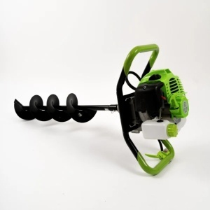 Motoburghiu pe benzina 58cc, 6.1kW, 8.1CP, motor 2 timpi, fara burghiu, verde, Craft-Tec MX200 - Img 3