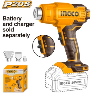 Pistol cu Aer Cald 20V - fara acumulator Ingco HGLI2002 - Img 1