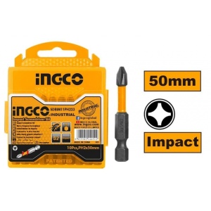 Set Biti PH1 Lungi Impact 10buc INGCO SDBIM11PH223 - Img 2