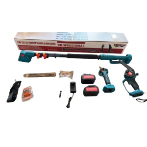 Set Foarfeca de Gradina și Mini Drujba 48V 8Ah , 2 Acumulatori, Brat Telescopic 2 m, Unghi Reglabil de Taiere CMP1757 - Img 2