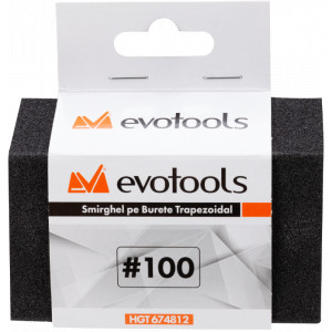 Smirghel Pe Burete Trapezoidal 25x70x40x100 mm, 60 granulatie, Evotools 674810 - Img 2