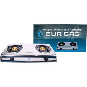 Aragaz Exterior EurGas Inox 2 Q 2 kW INGCO B4628