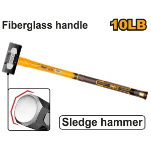 Baros 4.5kg Maner de Fibra HSM81498 – baros profesional cu cap otel carbon forjat si maner fibra de sticla rezistent - Img 2