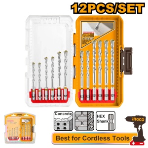 Burghie pentru Beton Set 12 buc AKDL12206 – Set burghie zidarie 3-10 mm pentru beton, caramida si BCA - Img 2