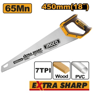 Fierastrau Manual cu Maner Plastic 45cm Super Select INGCO HHAS15450 - Img 1