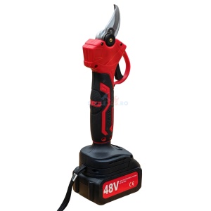 Foarfeca gradina electrica cu 2 acumulatori 48V x 8AH, pentru gradina, diametru taiere 27mm, Valiza, profesional Motoyama Japan CMP1728 - Img 3