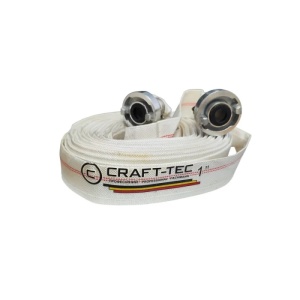 FURTUN POMPIER / FURTUN REFULARE APA CU CUPLE 2'' 20M 8 BARI, ALB, PENTRU MOTOPOMPA SI IRIGATII, CRAFT-TEC AQUAMASTER MX1218
