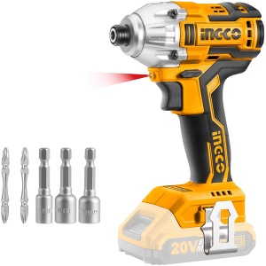 Masina de gaurit insurubat cu impact Filetanta 20V 1/4 170 Nm fara acumulator Ingco CIRLI20020 - Img 2