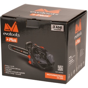 Motoferastrau CS250 EvoTools Plus 682898, 1.5CP, motor 2 timpi racire aer, lama 250mm, pas lant 3/8", canal 1.3mm, ungere automata, frana lant, sistem antivibratii, intindere laterala, rezervor 190ml/140ml - Img 3