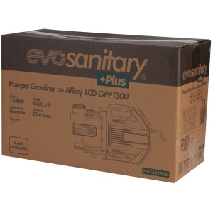 Pompa apa Gradina cu Afisaj LCD 1300 W GPP Evosanitary Plus 682538 - Img 2