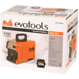 Aparat Invertor de Sudura cu Afisaj Digital WMI 200, anti-stick, ventilatie, 2.5-3.2mm, Evotools 683146 - Img 8