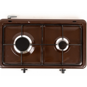 Aragaz 2 arzatoare 1.5KW, 50x36 cm, 1.5kw Maro, NURGAZ - Img 2