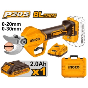 Foarfeca electrica 20V, 30mm, motor brushless, profesional cu 1 Acumulator și valita transport INGCO CSSLI203083  - Img 2