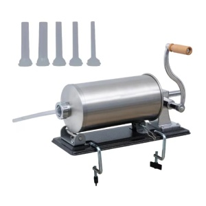 Masina umplut Carnati Orizontala 4kg, INOX, 4 planii incluse, cu megina, maner lemn - Img 1
