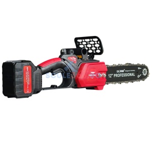 Mini Drujba electrica 8AH, 48V, 300mm, 2 acumulatori, brushless, ungere automata, 1800w, CAMPION CMP1756 - Img 2
