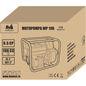 Motopompa WP 196 EPTO 6.5 CP, 3 inch, Evotools 679718 - Img 2