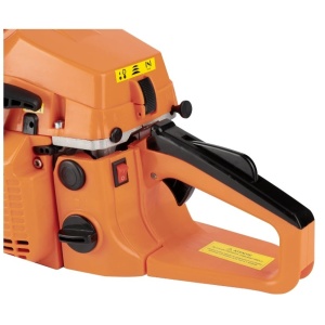 *PACHET* 55cmc Drujba benzina + 3 lanturi + 2 lame + x2 ulei ungere lant 1L + x2 ulei amestec 0.5L + x2 bujii + accesorii + manusi protectie, Evotools PROFFESIONAL 682858 - Img 6
