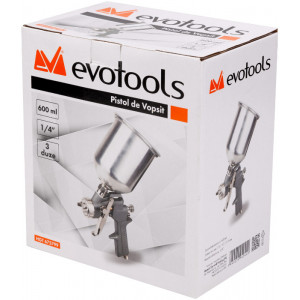 Pistol De Vopsit Cu 3 Duze 600 ml; Evotools - 675799 - Img 2