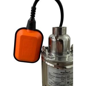 Pompa Inox cu Snec Submersibila cu Plutitor Automat GW GW7183, Putere 1.1KW (1100W), Cablu 9.5m, Inaltime 52cm, Latime 10cm, Circumferinta 31cm, Carcasa Otel Inoxidabil, Pentru Apa Curata sau Usor Murdara - Img 5