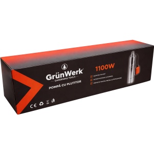 Pompa Inox cu Snec Submersibila cu Plutitor Automat GW GW7183, Putere 1.1KW (1100W), Cablu 9.5m, Inaltime 52cm, Latime 10cm, Circumferinta 31cm, Carcasa Otel Inoxidabil, Pentru Apa Curata sau Usor Murdara - Img 10