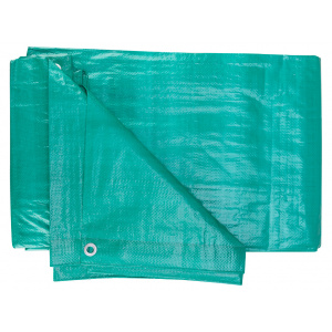 Prelata Cu Inele 6x10 m, 120 g/mp, Verde, Evotools 678833