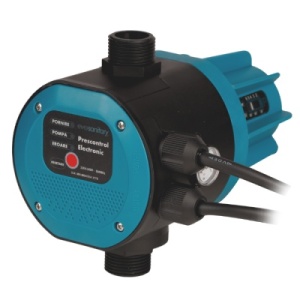 Prescontrol electronic cu reductor de presiune incorporat Evosanitary 683640, 220-240V, 16A, 2.2kW, pornire reglabila 1.0-4.2 bar, IP65, racord 1"
