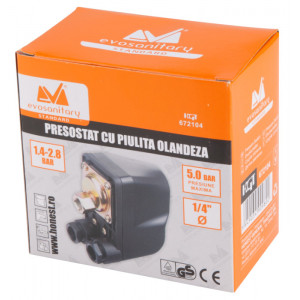 Presostat Cu Piulita 1.4-2.8 Bar,1/4 inch, Piulita: Olandeza, Evotools 672104 - Img 2
