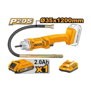 Vibrator beton cu acumulator 20V INGCO CCVLI2023011, 2300 rpm, cu 1 acumulator 2.0Ah si incarcator - Img 9