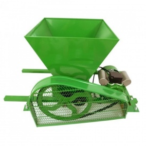 Zdrobitor struguri electric 3000W, 550kg/h, 20kg cuva, 1400rpm, tabla anticoroziva, Craft-Tec MX699