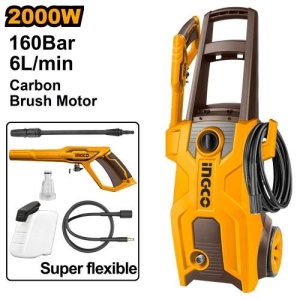 Aparat de spalat cu presiune 2000W, 160 bar, 6L/min, motor cu perii, INGCO HPWR20018 - Img 3