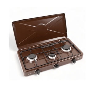 Aragaz 3 arzatoare, 1,9kw, 63x36 cm, Maro , aprindere manuala NURGAZ - Img 6