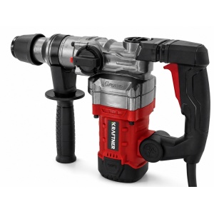 Ciocan rotopercutor 1800W, 7J, 1100rot/min, gaurire max 26mm, prindere SDS, cu 2 dalti, carbuni rezerva si cutie vaselina, KRAFTNER KF-9513 - Img 5
