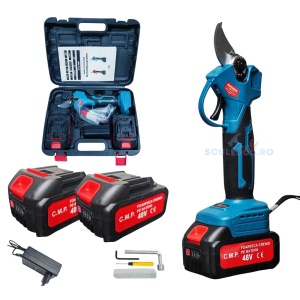Foarfeca electrica cu 2 acumulatori 48V x 8AH, pentru gradina, diametru taiere 27mm, Valiza, profesional e-XPERT ORIGINAL Protools CMP1612