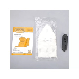 Masina de slefuit INGCO CPSLI2024, 20V, 12000 RPM, alimentare acumulator, pad pentru degete, hartii abrazive incluse, fara acumulator si incarcator - Img 2
