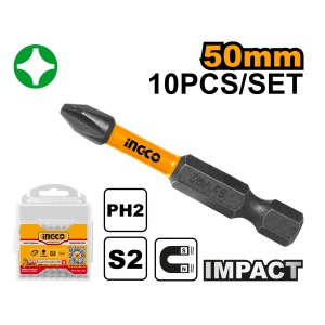 Set Biti PH1 Lungi Impact 10buc INGCO SDBIM11PH223 - Img 1