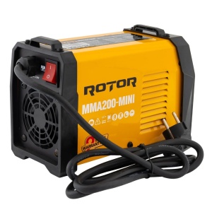 Aparat de sudura (invertor) 200A, 3.3kg, 1.6-5mm, LCD Color ROTOR MMA200-MINI 14678 - Img 6