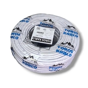 Cablu electric curent TOROS TRS3X2.5, 100m, 3x2.5 mm², cupru, izolatie PVC dublu strat, 300/500V, flexibil, pentru instalatii electrice rezidentiale, comerciale si industriale
