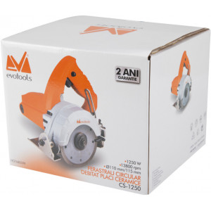 Fierastrau circular pentru placi ceramice 1250W, taiere umeda 30mm, unghi reglabil 0–45°, Epto EvoTools 680599 - Img 2