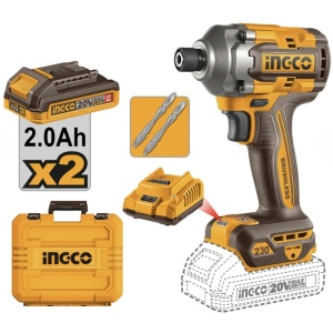 Filetanta cu impact 20V 1/4" CIRLI2023, motor brushless, 230Nm, 3 trepte viteza, 2 x acumulator 2.0Ah, incarcare 220-240V - Img 5