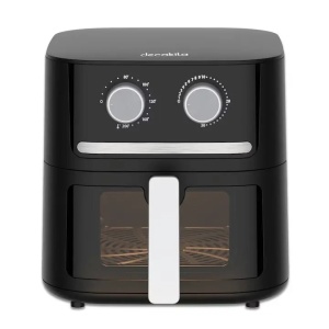Friteuza cu aer cald 1600W, capacitate 6.5L, cu temporizator si temperatura reglabila, air fryer Decakila KEEC085B - Img 2