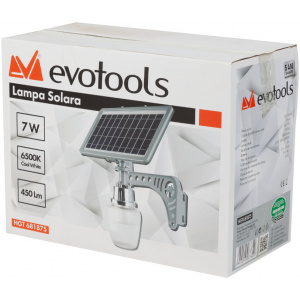 Lampa Led cu Incarcare Solara si acumulator 7 W, 6500 K, Evotools 681875 - Img 2