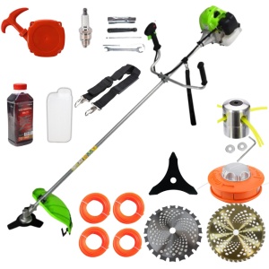 *MEGA PACHET* Motocoasa 15 accesorii pe benzina 2T, 3.9cp, 9000rpm, POLAND GERMANY - Img 1