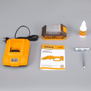 Mini Fierastrau Drujba de mana 20V 13cm cu 1 acumulator 2Ah, Ingco CGSLI20581 - Img 3