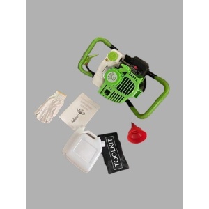 Motoburghiu pe benzina 58cc, 6.1kW, 8.1CP, motor 2 timpi, fara burghiu, verde, Craft-Tec MX200 - Img 2