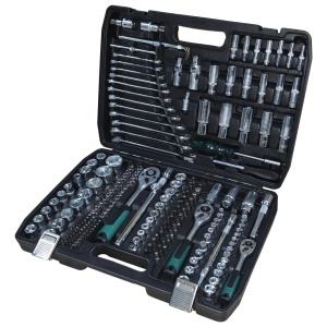 Set trusa chei 216 piese, tubulare 1/4", 3/8", 1/2", combinatii si biti, Campion CMP1646