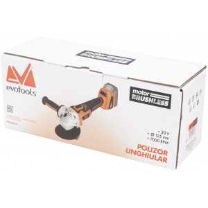 Flex Polizor unghiular fara acumulator EPTO BRUSHLESS 20 V; 125mm Evotools 681177 - Img 7