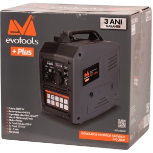 Generator de curent 2800w Silentios invertor, 4 timpi 121cmc, Evotools Plus DIG 2800 / P[W]: 2800 683428 - Img 3