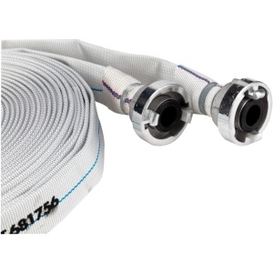 Kit Furtun Pompier 2'' inch toli cu racord, 20m, Flat Textil Evotools 681758 - Img 2